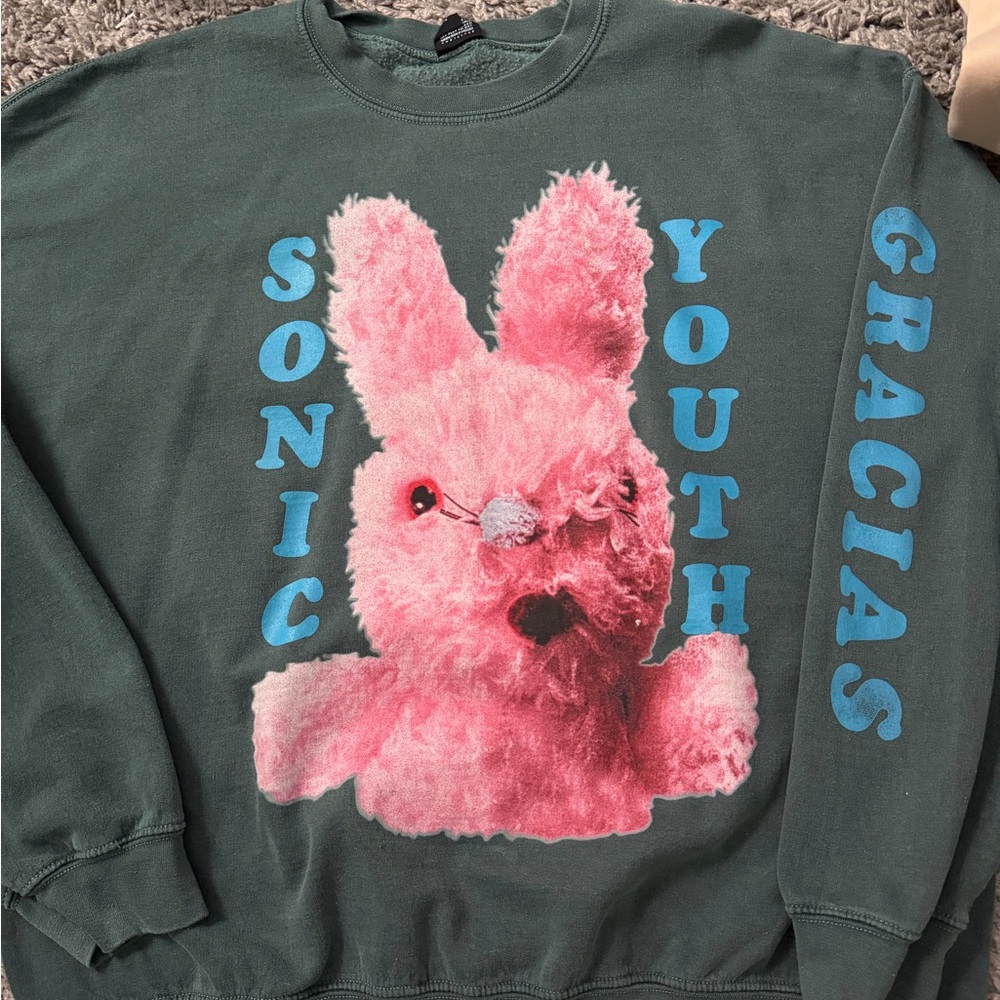 Sonic Youth Gracias Green Sweatshirt